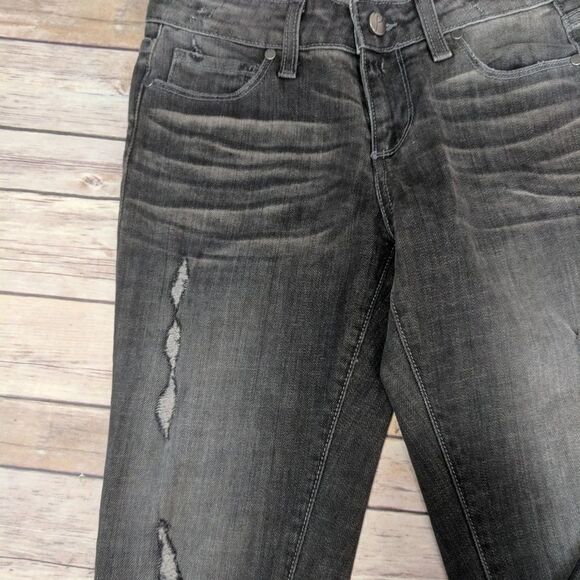 Paige Jeans Gray distressed straight leg Skyline size 25 - Picture 5 of 8